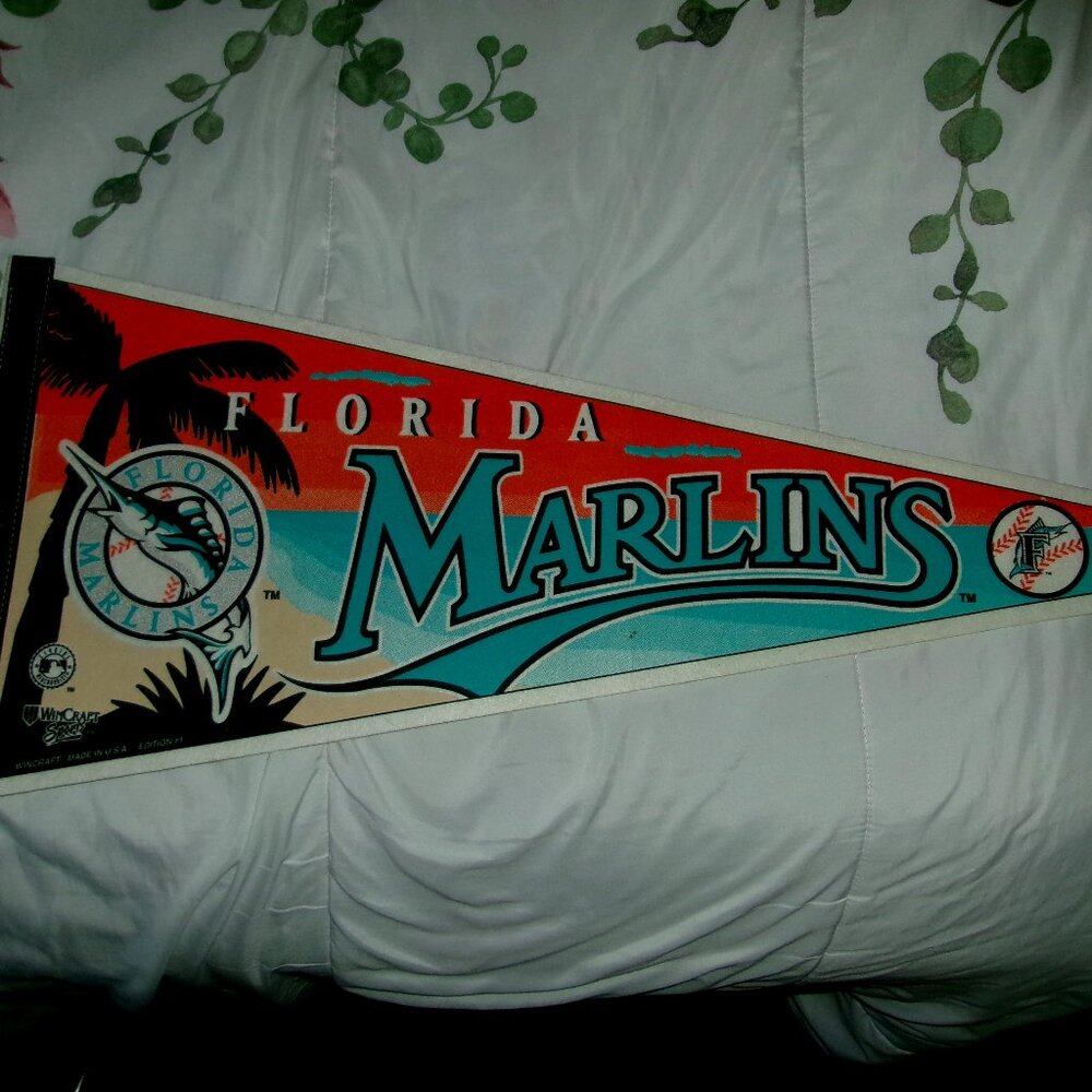 1990s Florida Marlins MLB Pennant Full Size